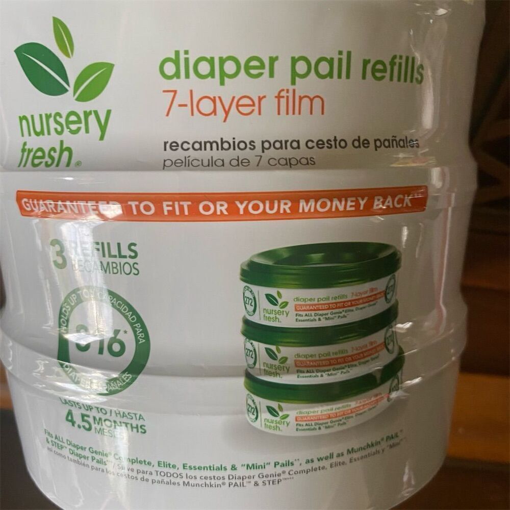 Nursery Fresh Diaper Pail Refills 7 Layer Film